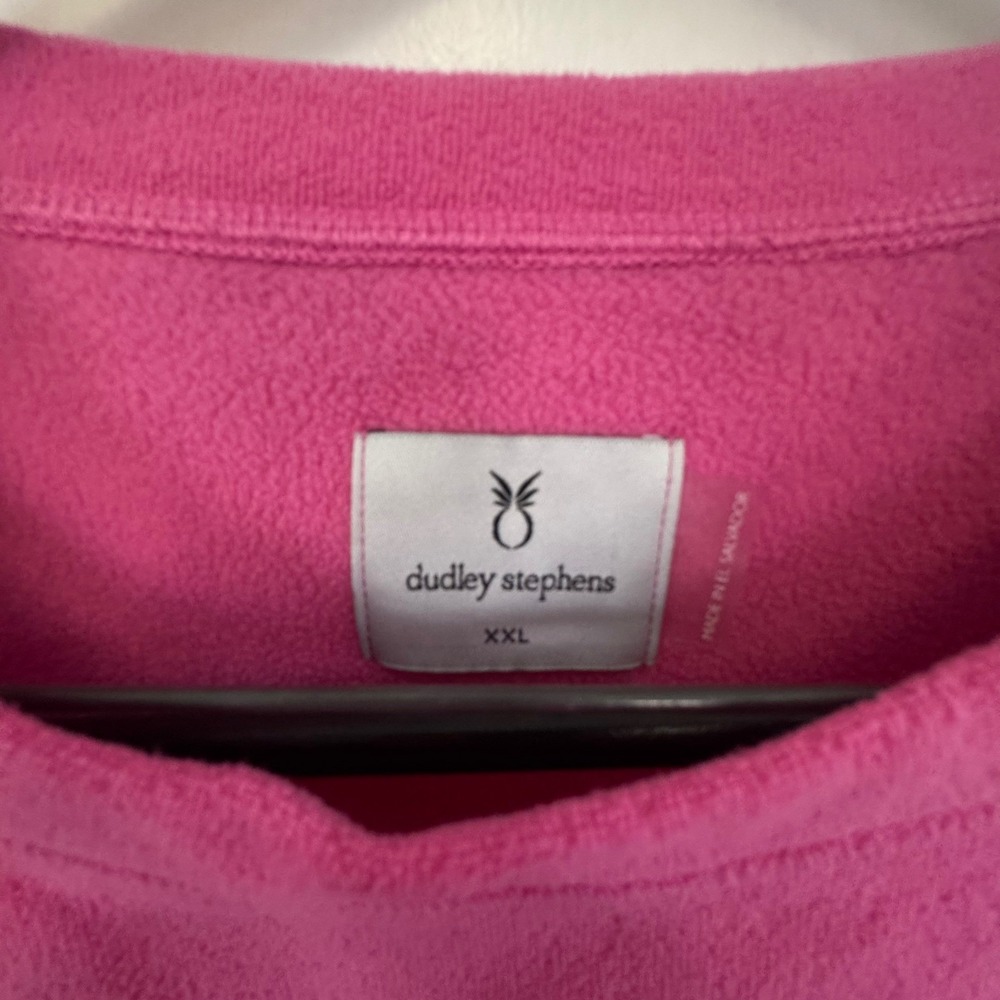 Dudley Stephens Pink Fleece Puff Sleeve Sweatshirt XXL - Picture 2 of 16